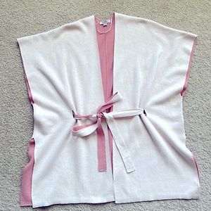 Ann Taylor Loft sleeveless Knit Cape Vest Kimono XS